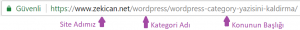 Kategori Adını Ayarlama