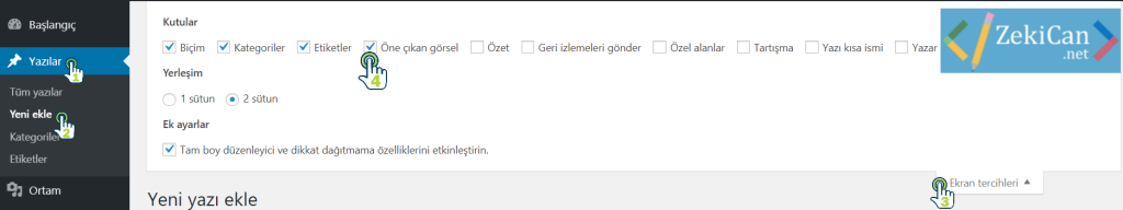 WordPress Öne Çıkan Görsel Ayarlama