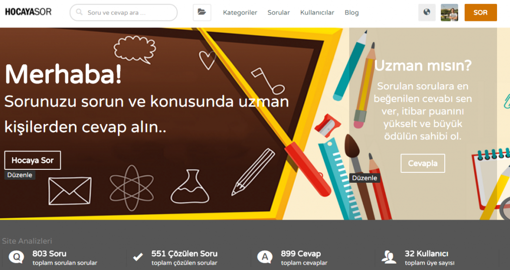 HocayaSor.com Ekran Görüntüsü