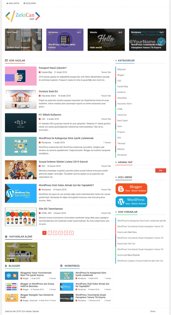 ZekiCan Net Web Günlüğü