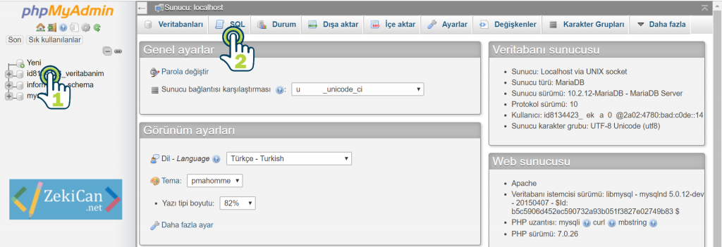 PHP My Admin